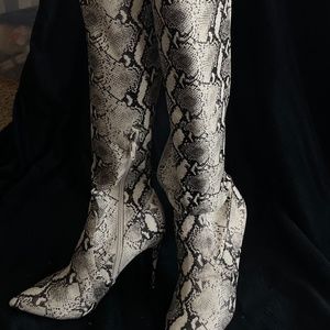 snake skin boots